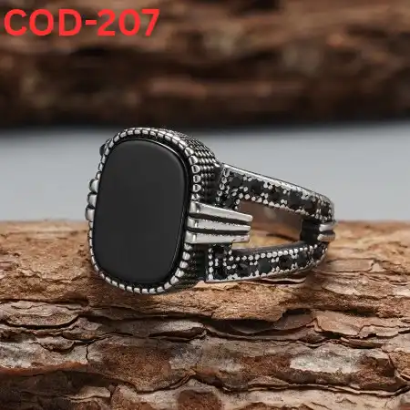 ইয়ামিনের কাল আকিক আংটি ( COD-207)